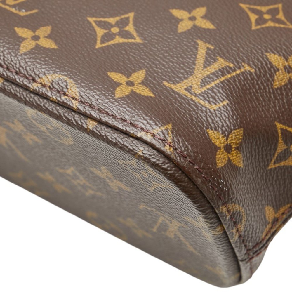 LOUIS VUITTON Authentic Brown Monogram Leather Shoulder Bag - Picture 6 of 14